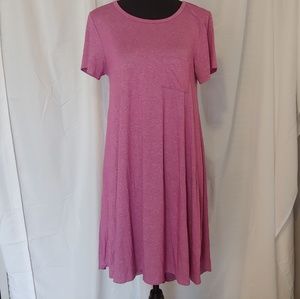 LulaRoe Carly Swing Dress, XS, Light Purple/Pink